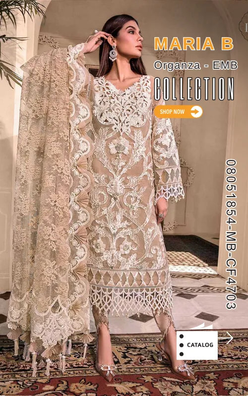 MARIA B ⏐ 08051854-MB-CF4703 ⏐ ORGANZA ⏐ EMBROIDERED