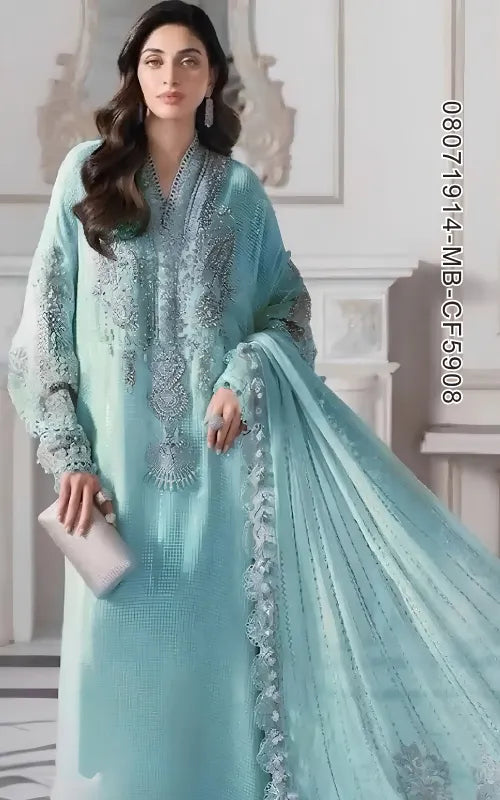 MARIA B ⏐ 08071914-MB-CF5908 ⏐ CHIFFON ⏐ EMBROIDERED