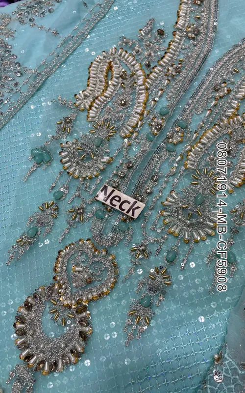 MARIA B ⏐ 08071914-MB-CF5908 ⏐ CHIFFON ⏐ EMBROIDERED