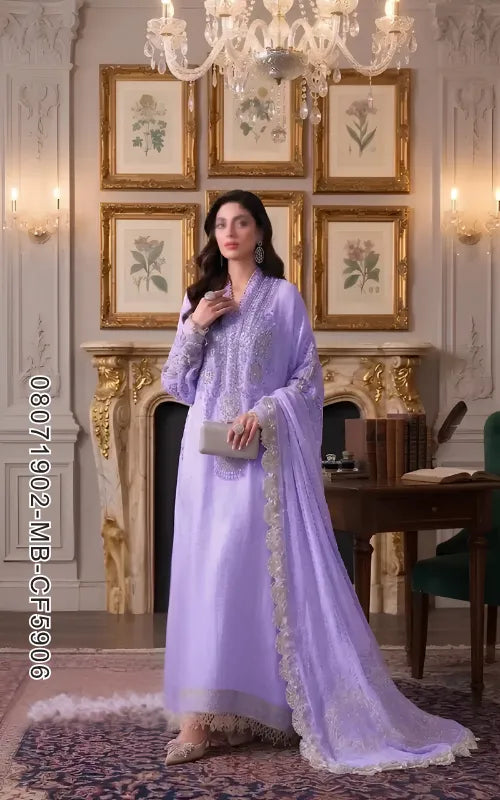 MARIA B ⏐ 08071902-MB-CF5906 ⏐ CHIFFON ⏐ EMBROIDERED
