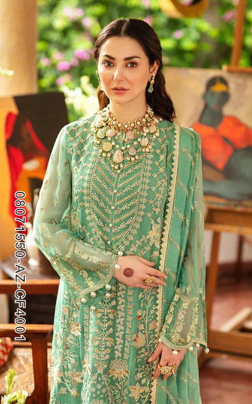 BAROQUE ⏐ 08071550-AZ-CF4001 ⏐ CHIFFON ⏐ EMBROIDERED