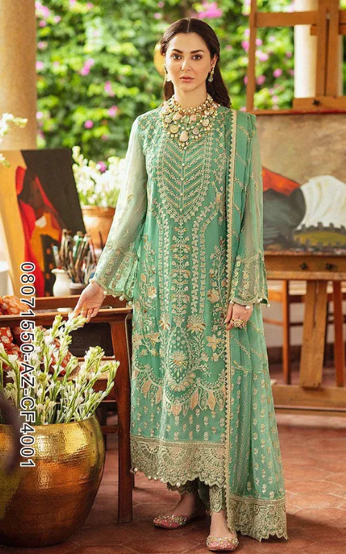 BAROQUE ⏐ 08071550-AZ-CF4001 ⏐ CHIFFON ⏐ EMBROIDERED