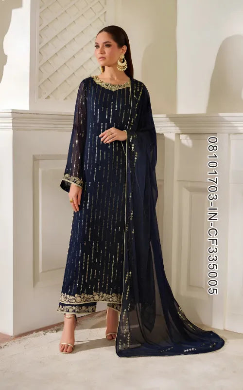 IZNIK ⏐ 08101703-IN-CF335005 ⏐ CHIFFON ⏐ EMBROIDERED