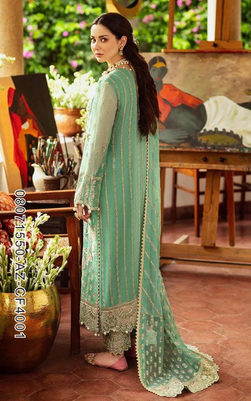 BAROQUE ⏐ 08071550-AZ-CF4001 ⏐ CHIFFON ⏐ EMBROIDERED