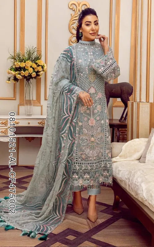ADAN LIBAS ⏐ 08101521-AL-CF475002 ⏐ CHIFFON ⏐ EMBROIDERED