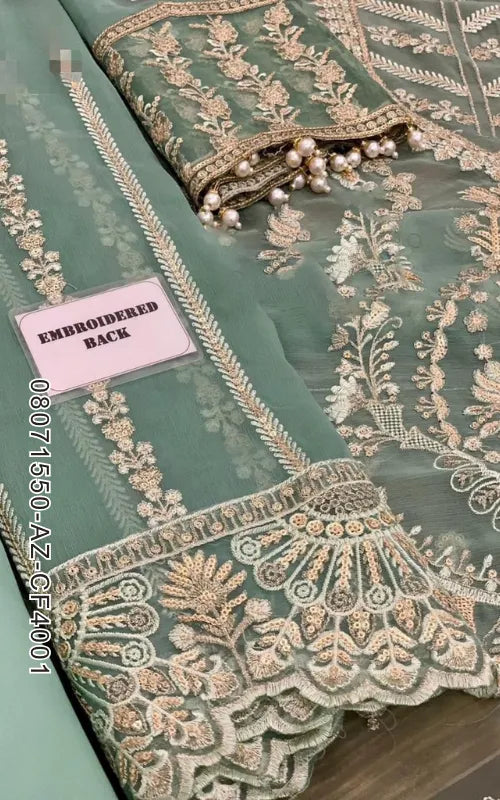 BAROQUE ⏐ 08071550-AZ-CF4001 ⏐ CHIFFON ⏐ EMBROIDERED