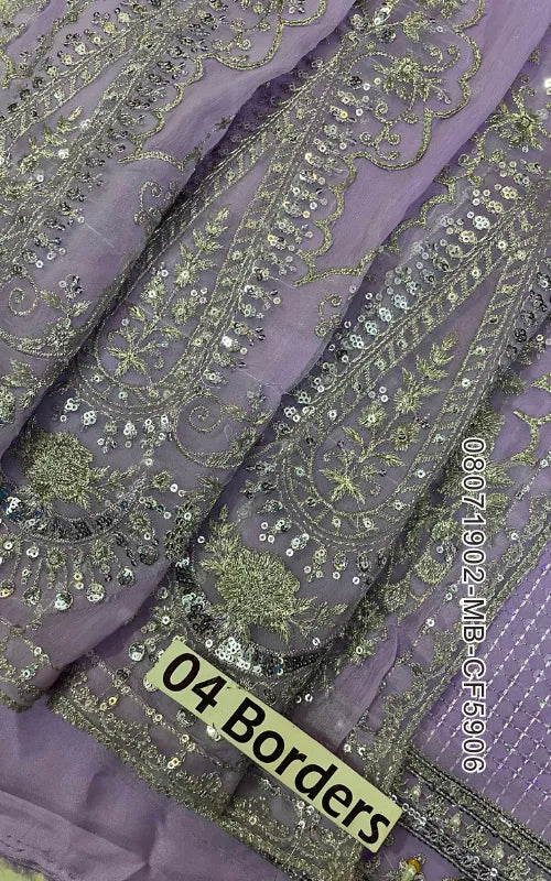 MARIA B ⏐ 08071902-MB-CF5906 ⏐ CHIFFON ⏐ EMBROIDERED