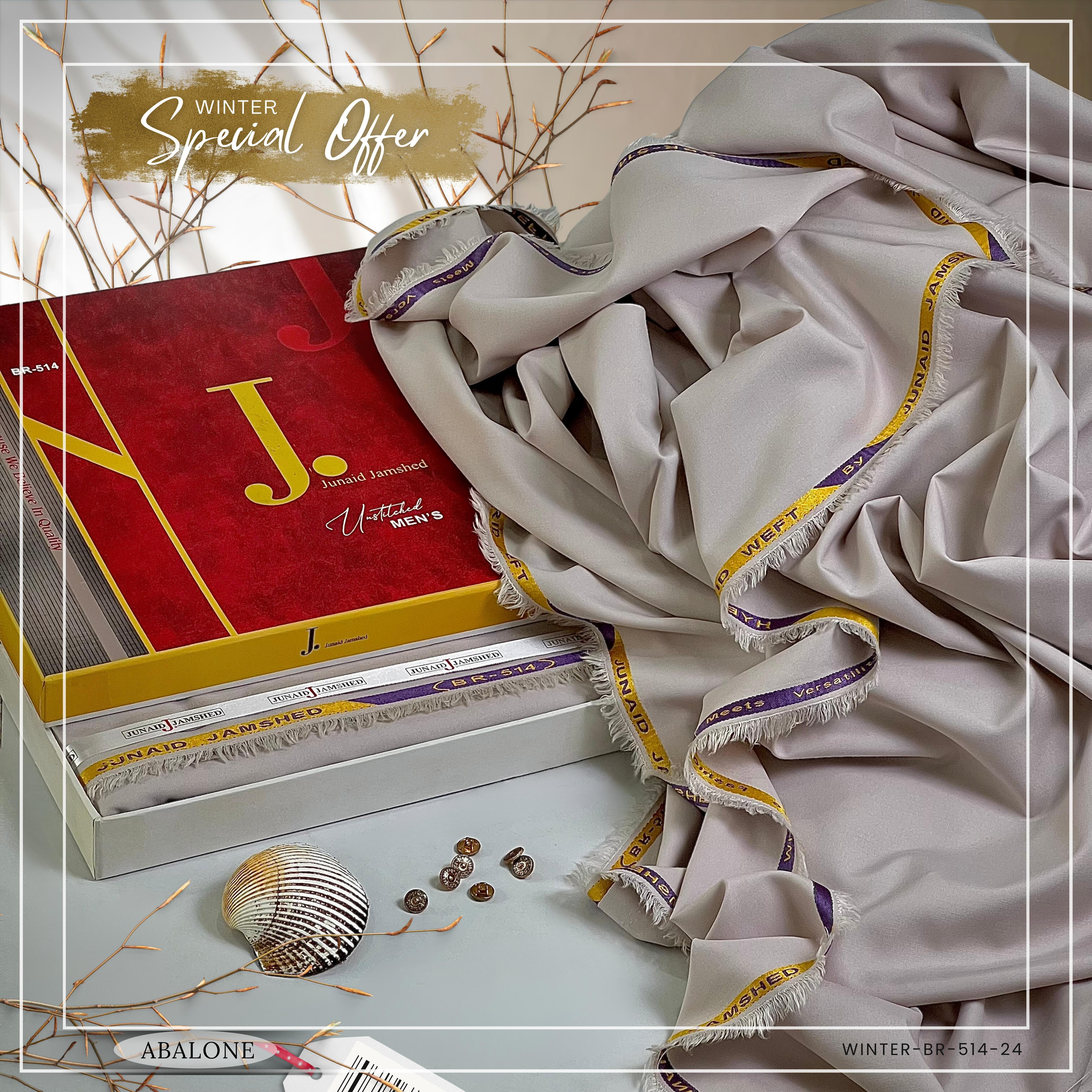 JUNAID JAMSHED - Abalone - ( Unstitched ) Shalwar Kameez ( Four Season )