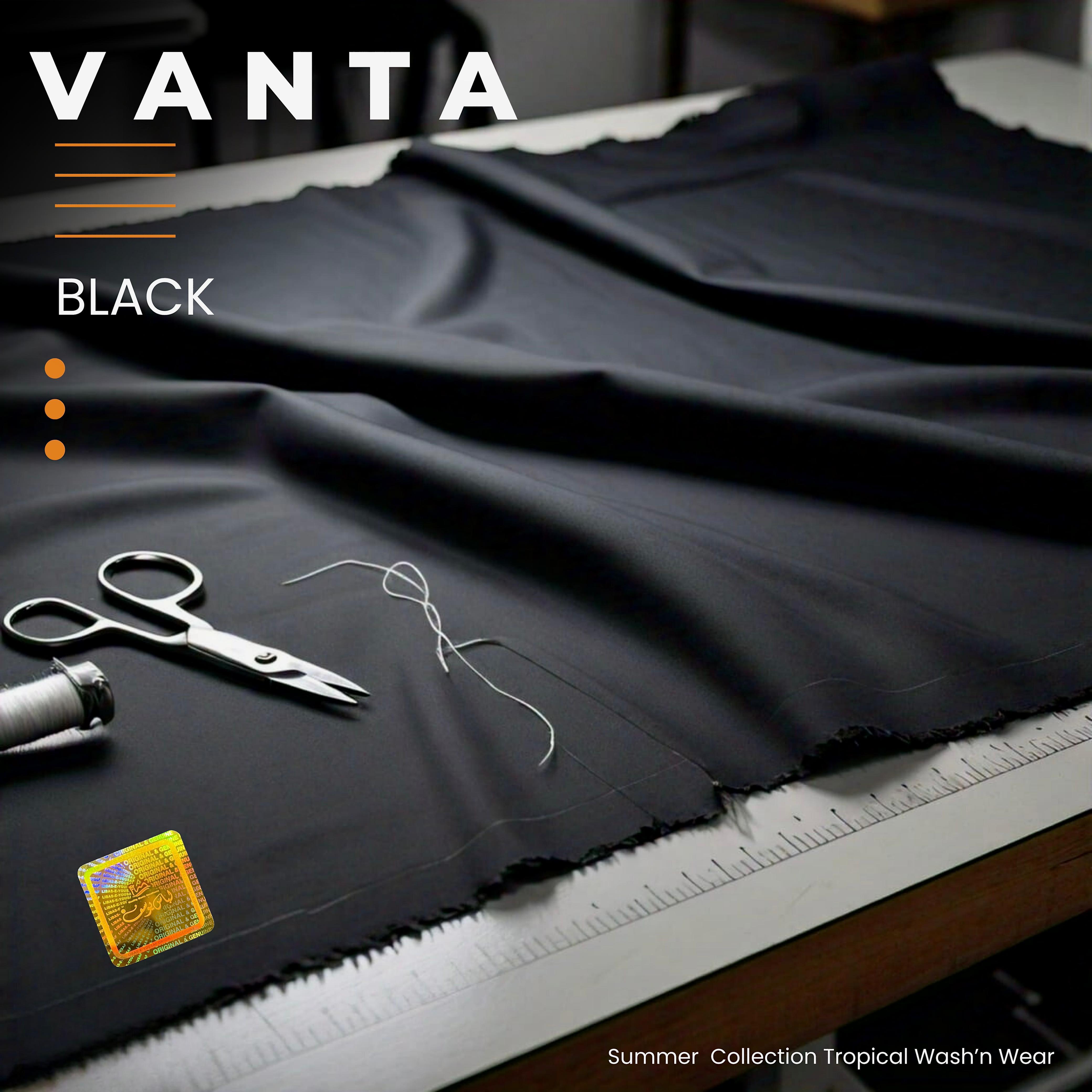 Vanta Black By Libas-E-Yousaf ( Wash & Wear Pure ) Unstitched ( Winter )