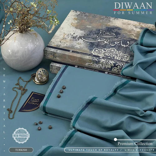 DIWAAN | Crafted by Libas e Yousaf | Wash & Wear | Summer | Turkish