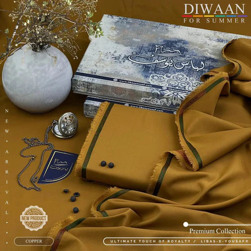 DIWAAN | Crafted by Libas e Yousaf | Wash & Wear | Summer | Copper