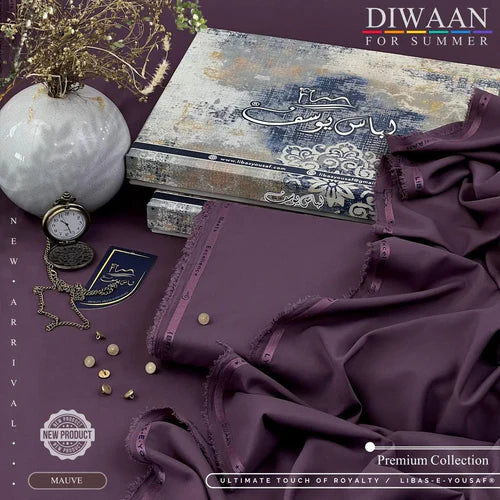 DIWAAN | Crafted by Libas e Yousaf | Wash & Wear | Summer | Mauve