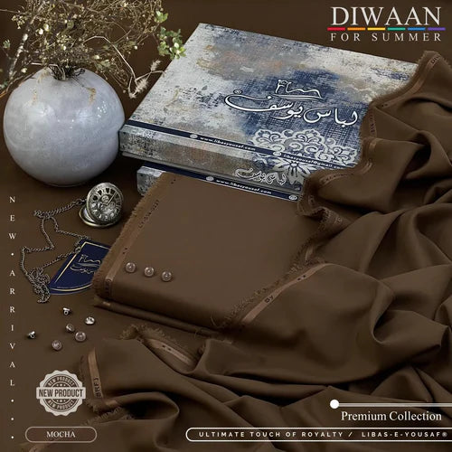 DIWAAN | Crafted by Libas e Yousaf | Wash & Wear | Summer | Mocha