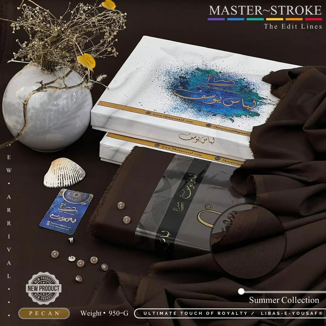 MASTER STROKE l By Libas e Yousaf | Wash & Wear | PECAN