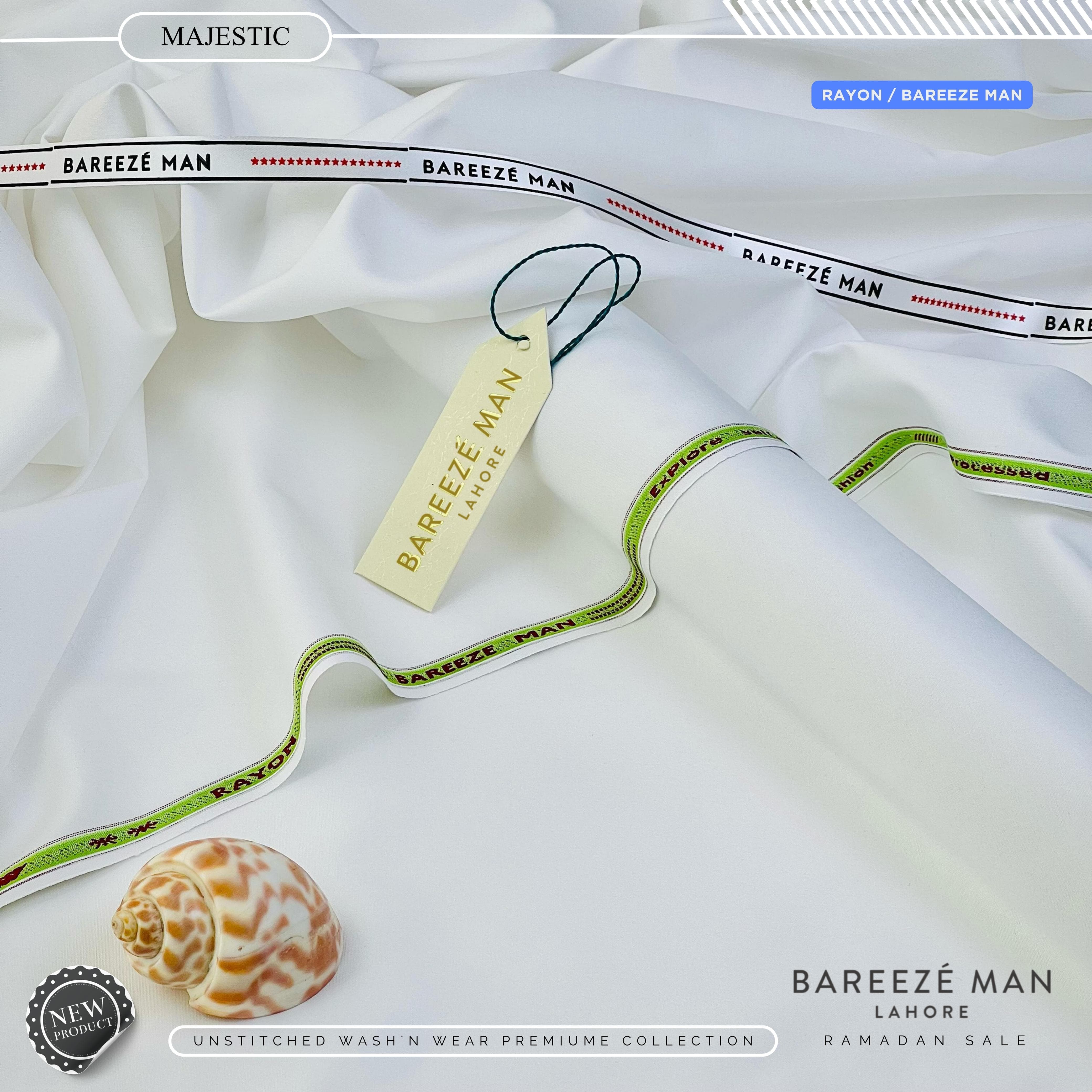 BAREEZE' MAN - Premium Rayon Wash'n Wear (Summer Collection) - Majestic