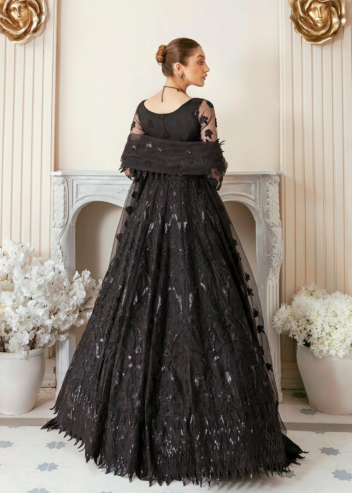 AKBAR ASLAM bridal maxi RUDAD E SAHR long frock
