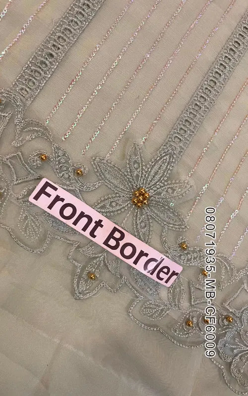 MARIA B ⏐ 08071935-MB-CF6009 ⏐ CHIFFON ⏐ EMBROIDERED