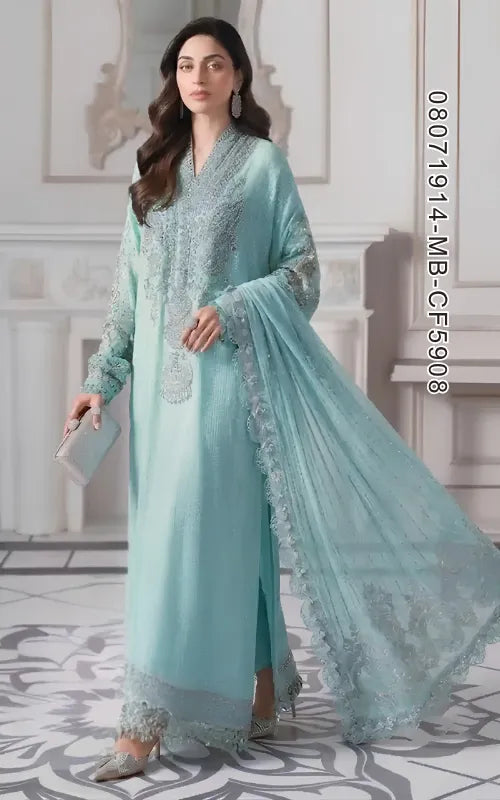 MARIA B ⏐ 08071914-MB-CF5908 ⏐ CHIFFON ⏐ EMBROIDERED