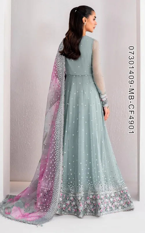MARIA B ⏐ 07301409-MB-CF4901 ⏐ CHIFFON ⏐ EMBROIDERED