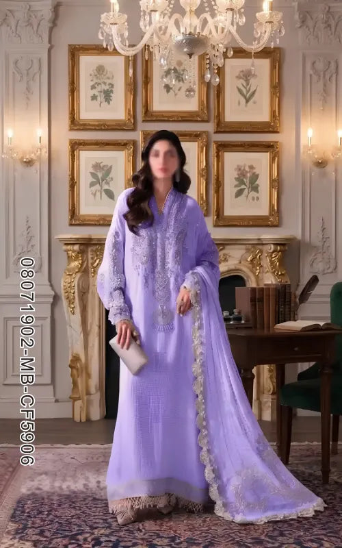 MARIA B ⏐ 08071902-MB-CF5906 ⏐ CHIFFON ⏐ EMBROIDERED