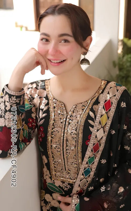 RANG RASIYA ⏐ 07212308-RR-CF4902 ⏐ CHIFFON FABRIC ⏐ EMBROIDERED