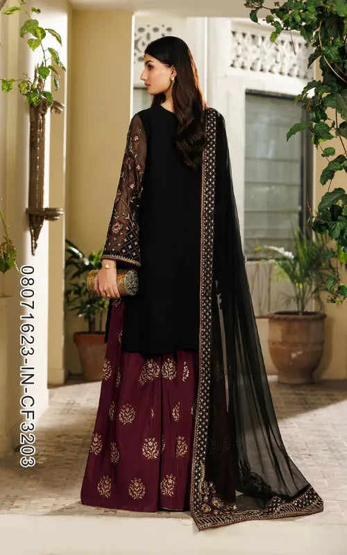 IZNIK ⏐ 08071623-IN-CF3203 ⏐ CHIFFON ⏐ EMBROIDERED