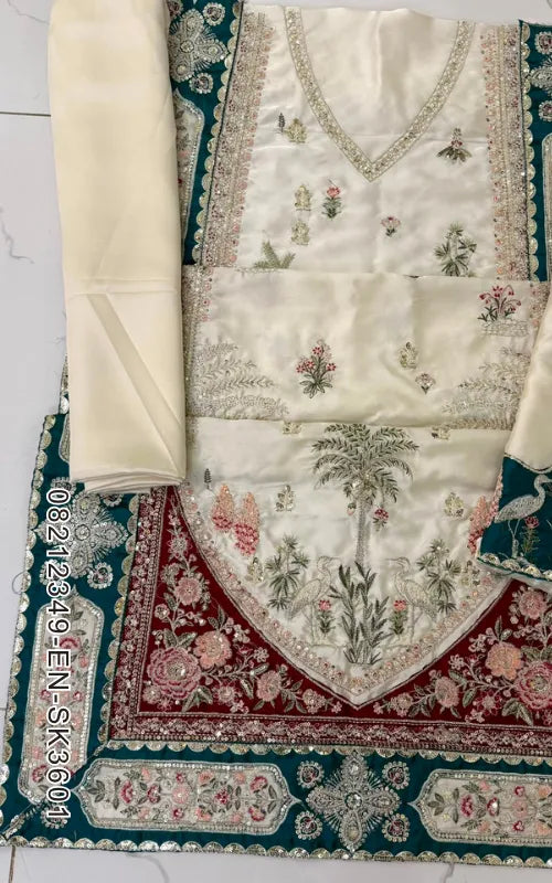 ETHNIC ⏐ 08212349-EN-SK3601 ⏐ SHAMOZ SILK ⏐ EMBROIDERED