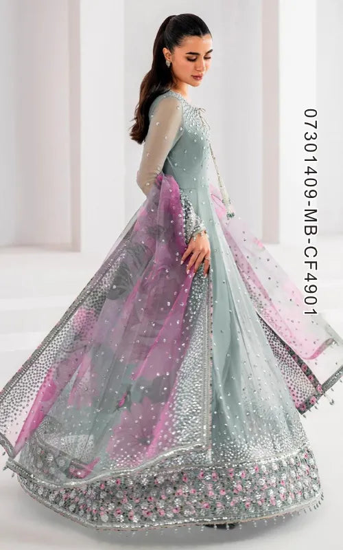 MARIA B ⏐ 07301409-MB-CF4901 ⏐ CHIFFON ⏐ EMBROIDERED