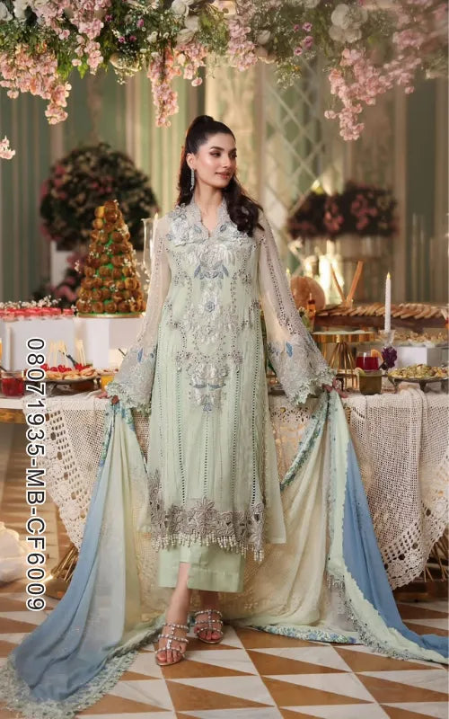 MARIA B ⏐ 08071935-MB-CF6009 ⏐ CHIFFON ⏐ EMBROIDERED