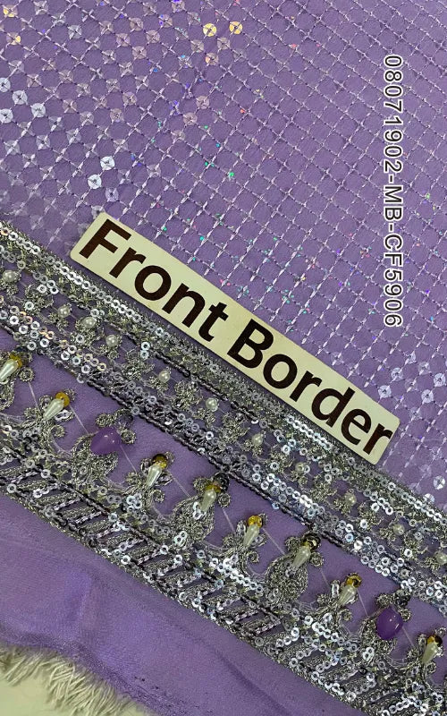 MARIA B ⏐ 08071902-MB-CF5906 ⏐ CHIFFON ⏐ EMBROIDERED