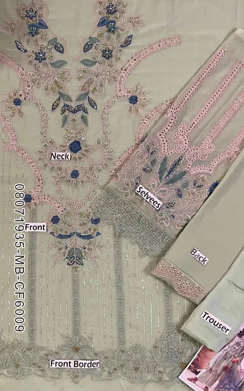 MARIA B ⏐ 08071935-MB-CF6009 ⏐ CHIFFON ⏐ EMBROIDERED