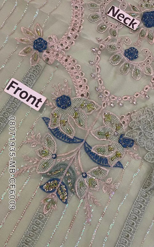 MARIA B ⏐ 08071935-MB-CF6009 ⏐ CHIFFON ⏐ EMBROIDERED