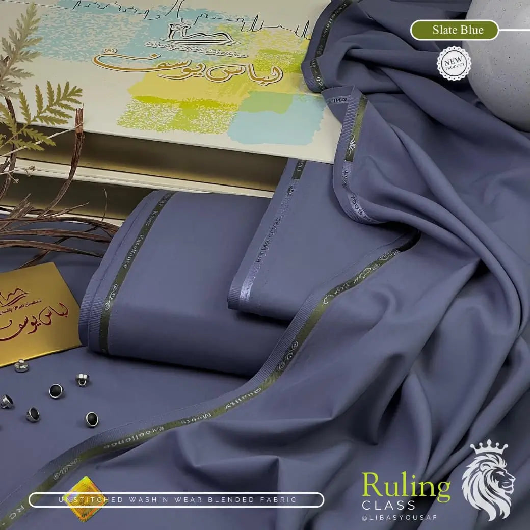 RULING CLASS - Premium - Wash & Wear - Slate Blue