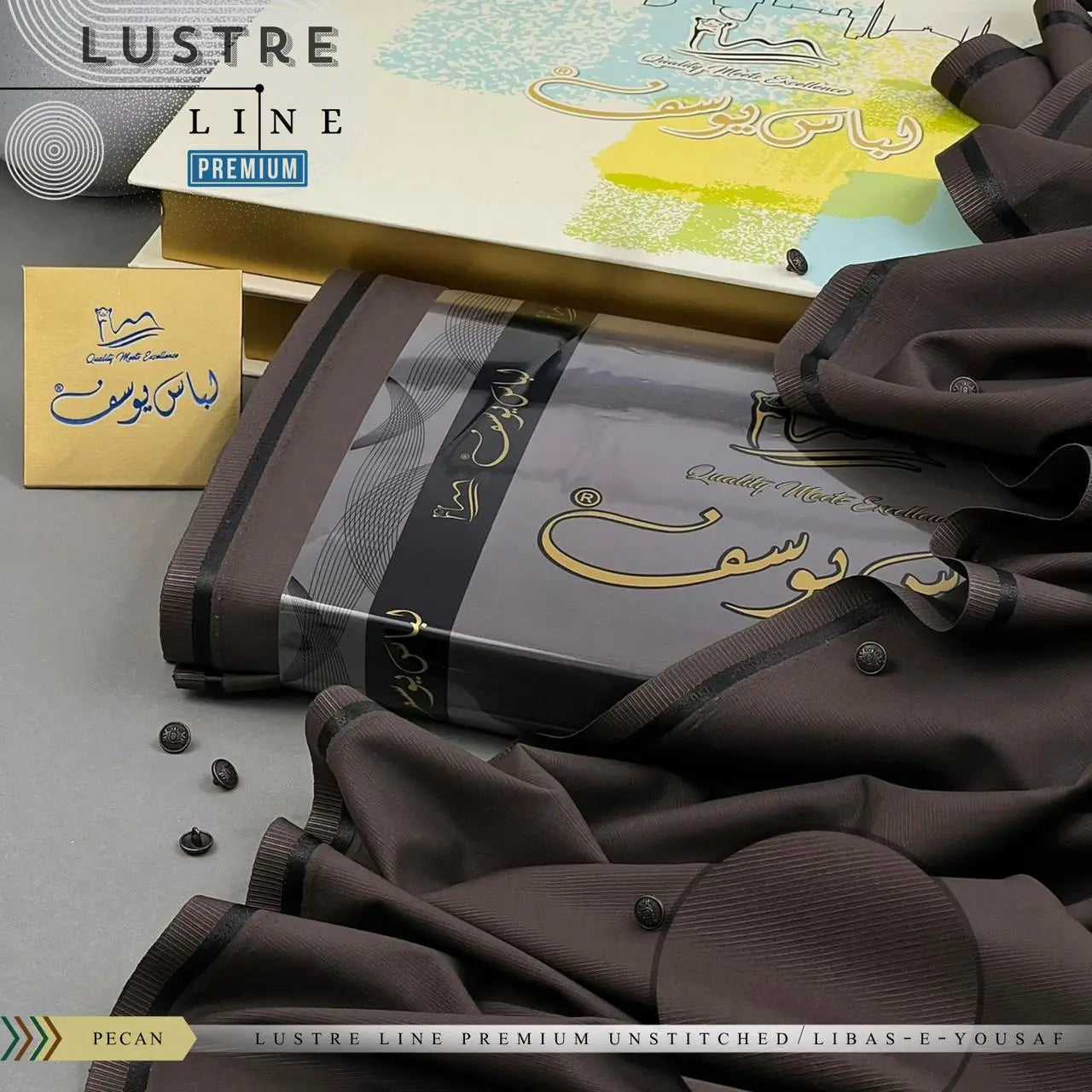 LUSTER LINE | Crafted by Libas e Yousaf | Wash & Wear | Four Season | Pecan