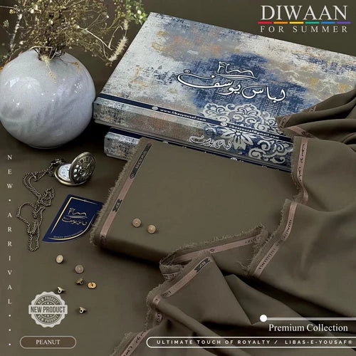DIWAAN | Crafted by Libas e Yousaf | Wash & Wear | Summer | Peanut