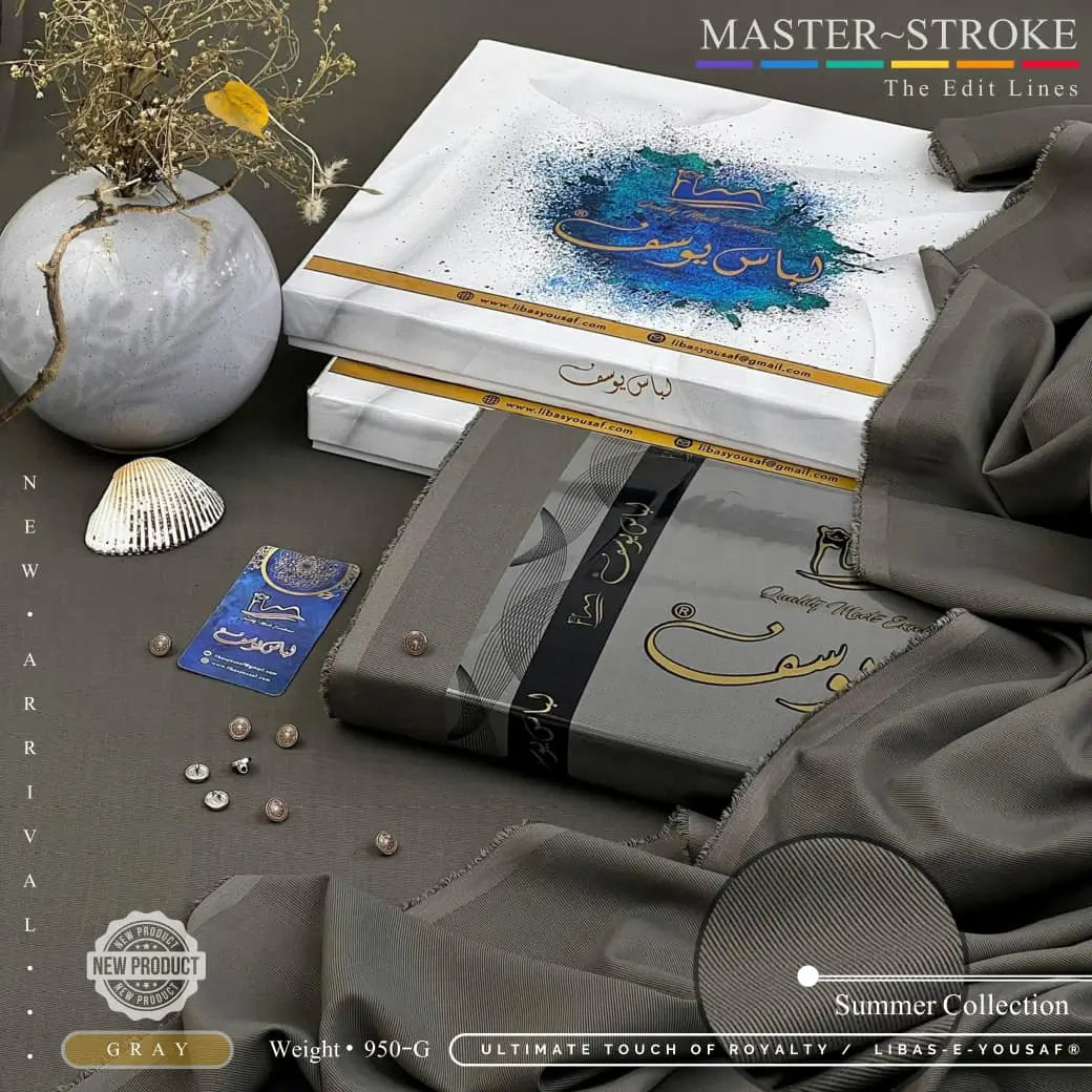 MASTER STROKE l By Libas e Yousaf | Wash & Wear | GRAY