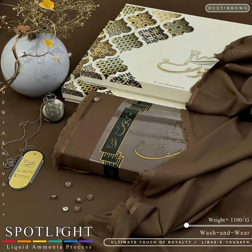 SPOTLIGHT | By Libas e Yousaf | Wash & Wear | Rust - Brown