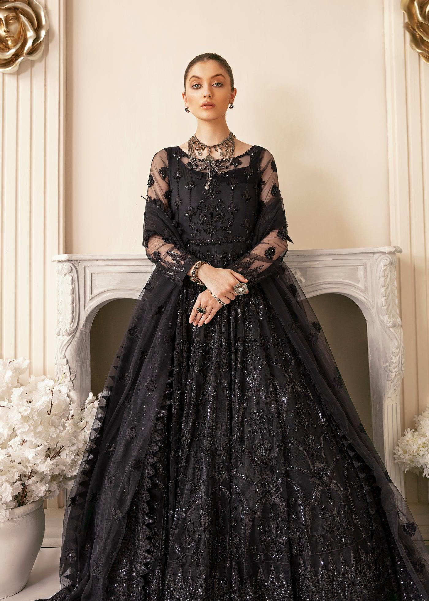 AKBAR ASLAM bridal maxi RUDAD E SAHR long frock