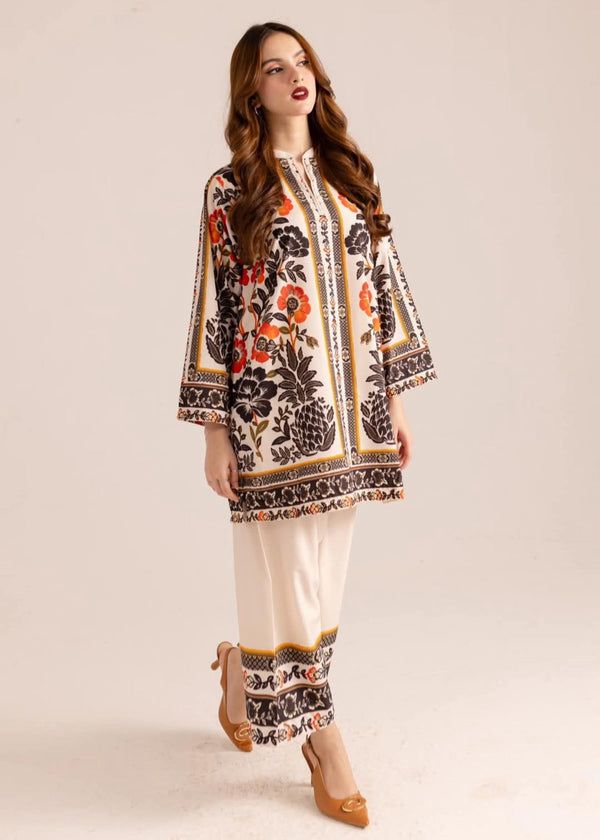LULUSAR ⏐ SILK ⏐ FLORAL DIGITAL PRINTED ⏐UNSTITCHED ⏐ 3 PC ⏐